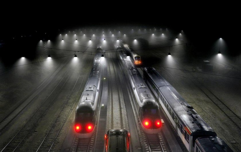 Фары поезда