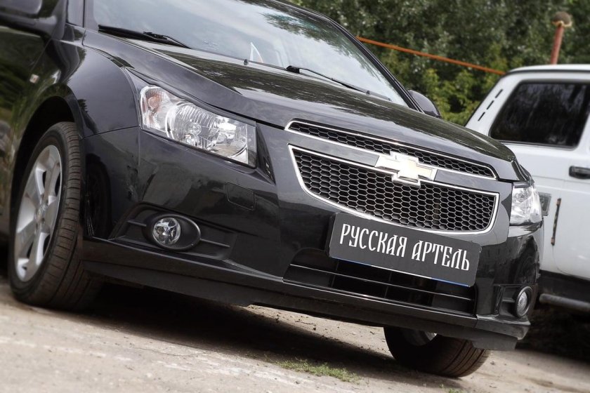 Реснички на фары chevrolet cruze