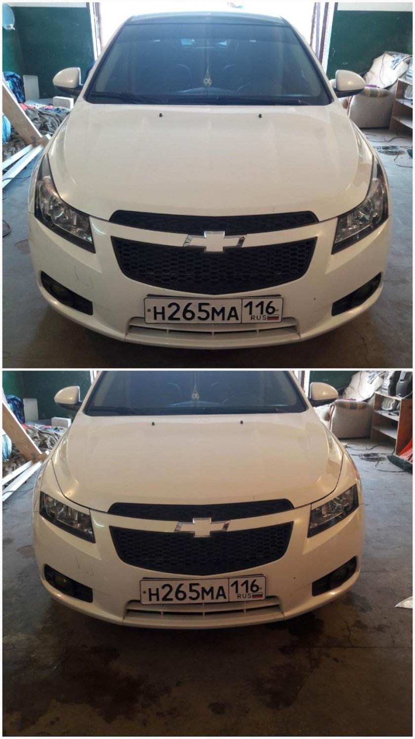 Ресницы на фары Шевроле Эпика