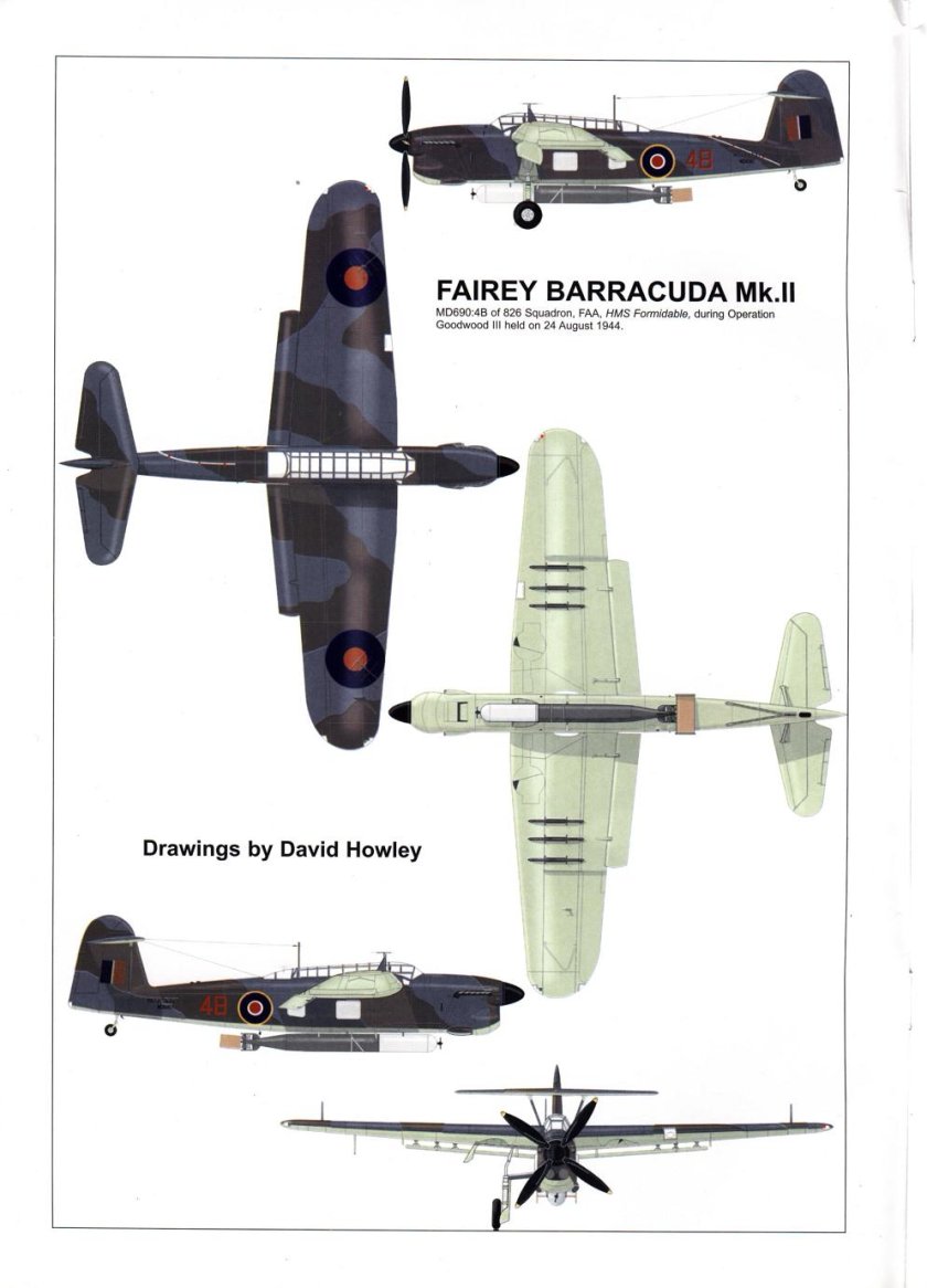 Чертежи Fairey Barracuda MK II