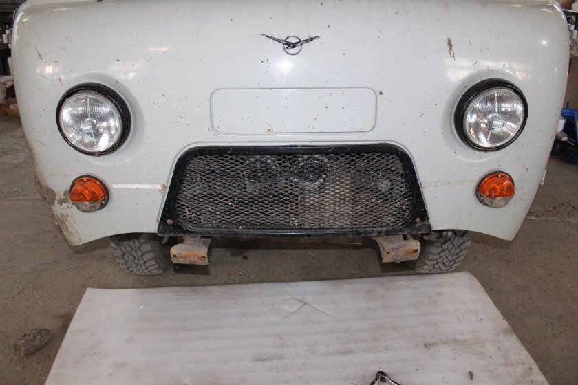 Покраска бампера УАЗ