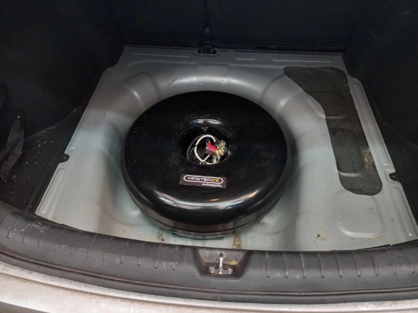 ГБО метан под запаску Ниссан Жук размер и объем