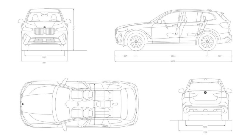 BMW x4 габариты