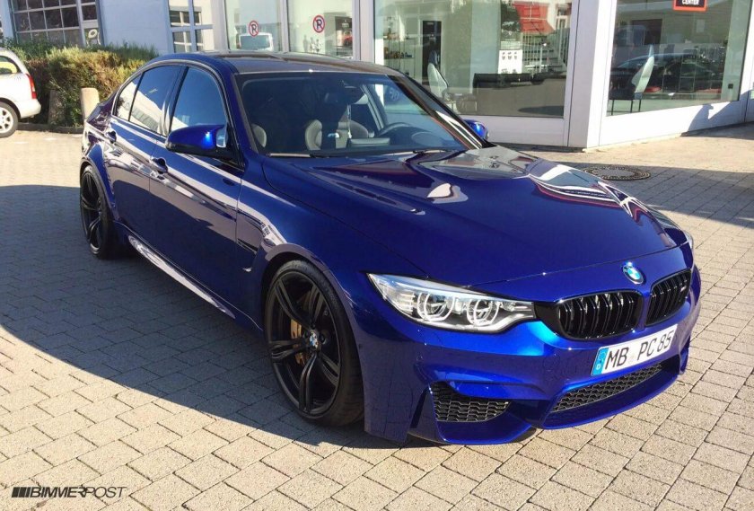BMW m3 f80 San Marino Blue