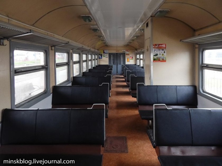 Поезд Сапсан внутри вагона