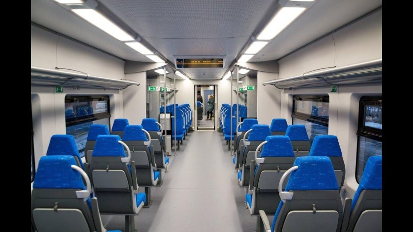 Ласточка электропоезд внутри