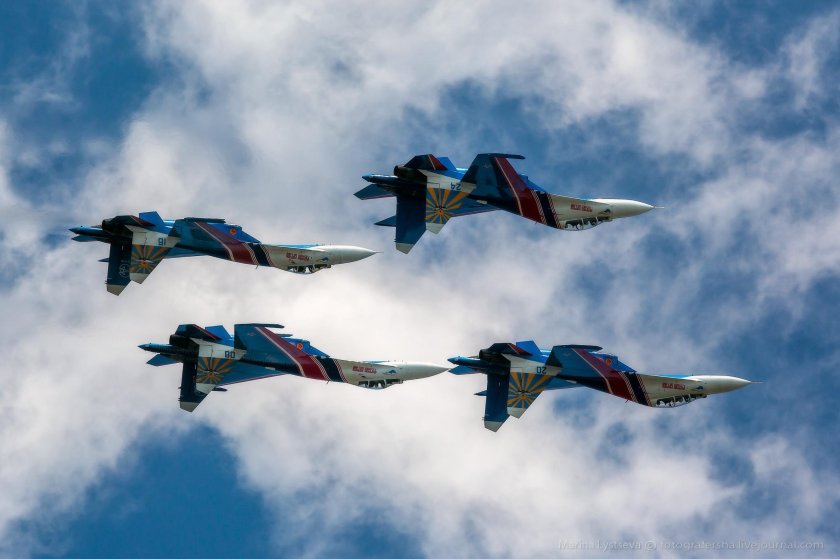 Су-27 истребитель русские Витязи