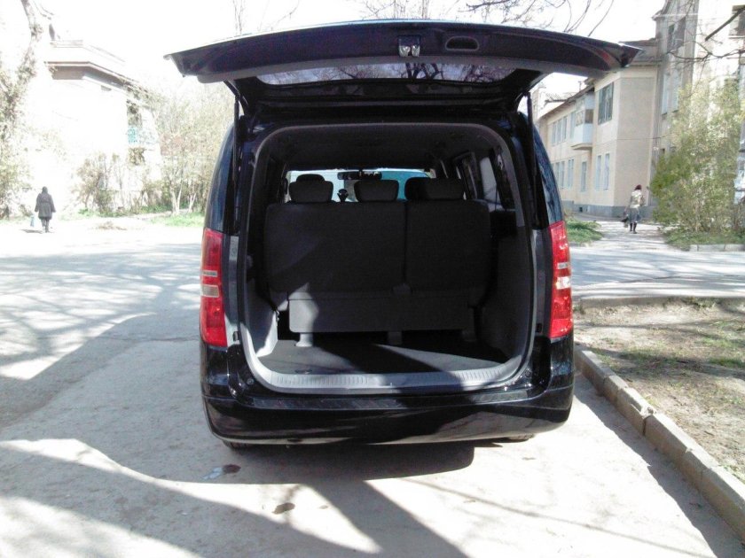 Hyundai Grand Starex, 2017 багажник