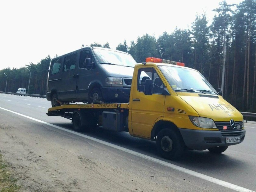 Эвакуатор микроавтобуса