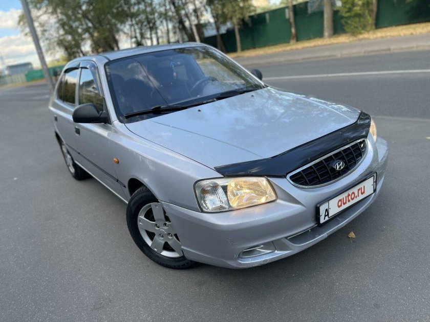 Хендай акцент 2007 серебристый