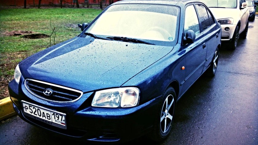 Hyundai Accent 2008 синий