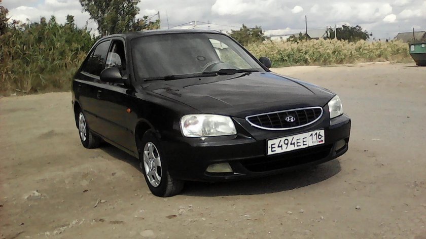 Hyundai Accent 2008 черный