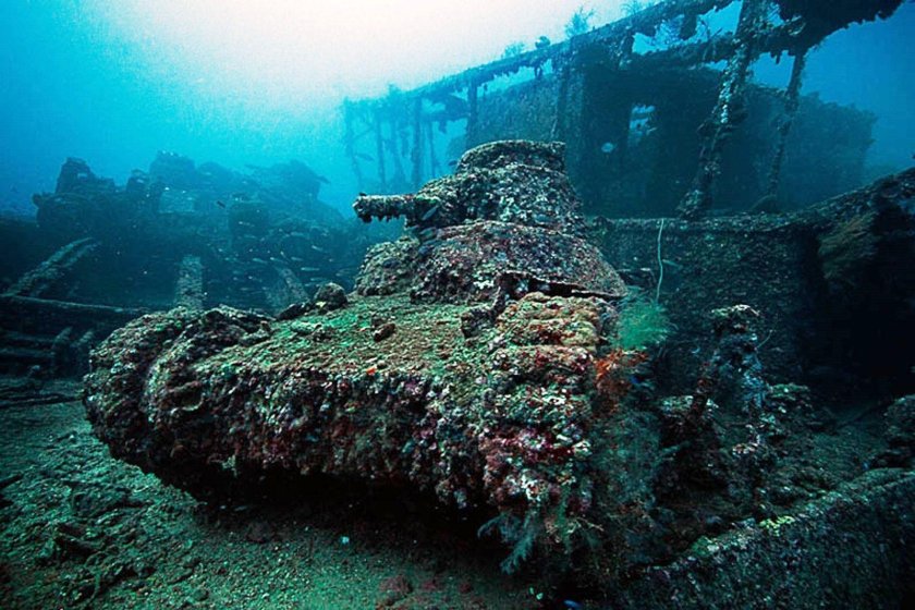 Корабль SS Thistlegorm, красное море