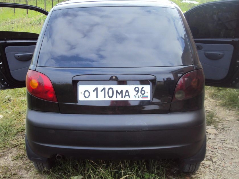 Дэу Матиз зад