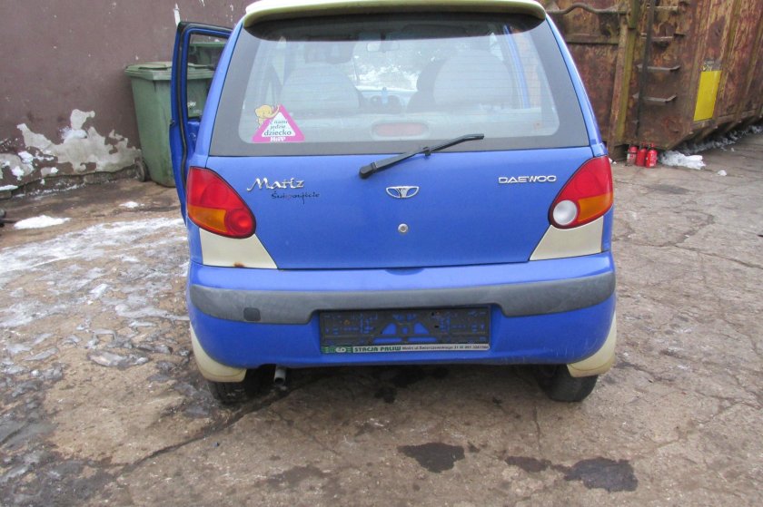Daewoo Matiz 2000 сзади