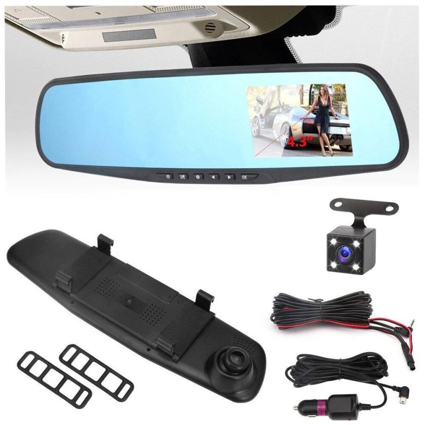 Видеорегистратор зеркало vehicle Blackbox DVR Full HD 1080