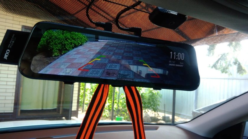 Зеркало-видеорегистратор с камерой заднего 2к. Olised