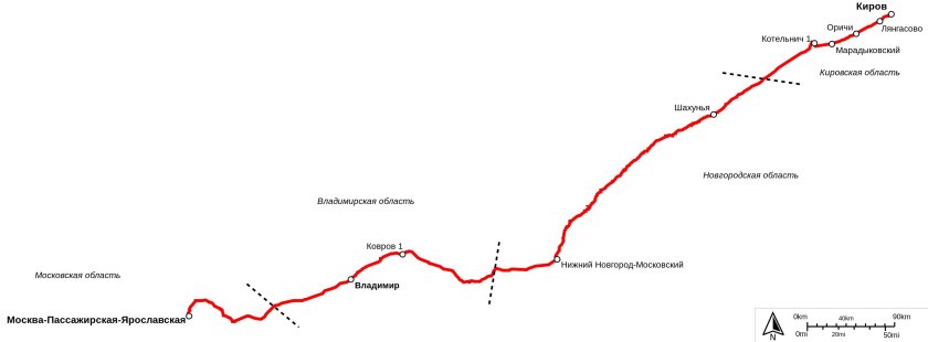 Поезд Вятка маршрут