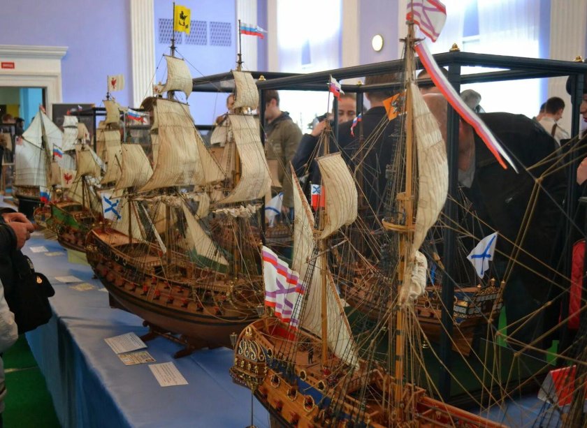 Выставка моделей парусников