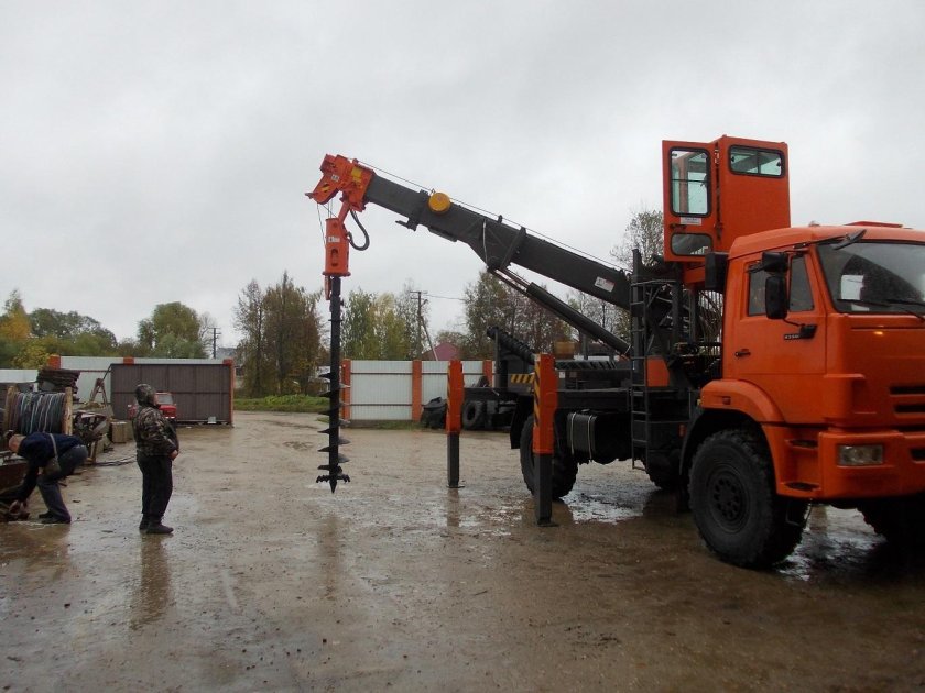 КАМАЗ вездеход ямобур БКМ