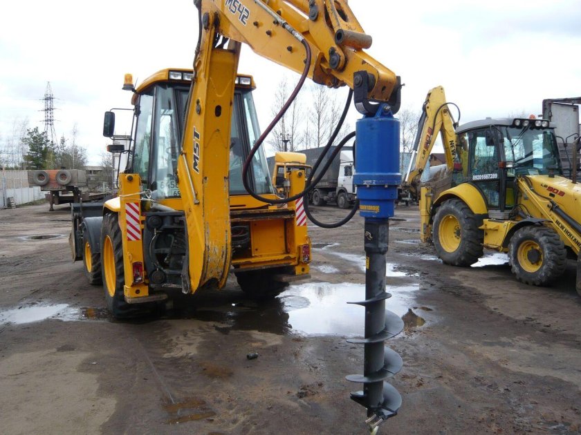 Гидробур на jcb 3cx