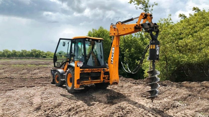Гидробур на JCB 3cx