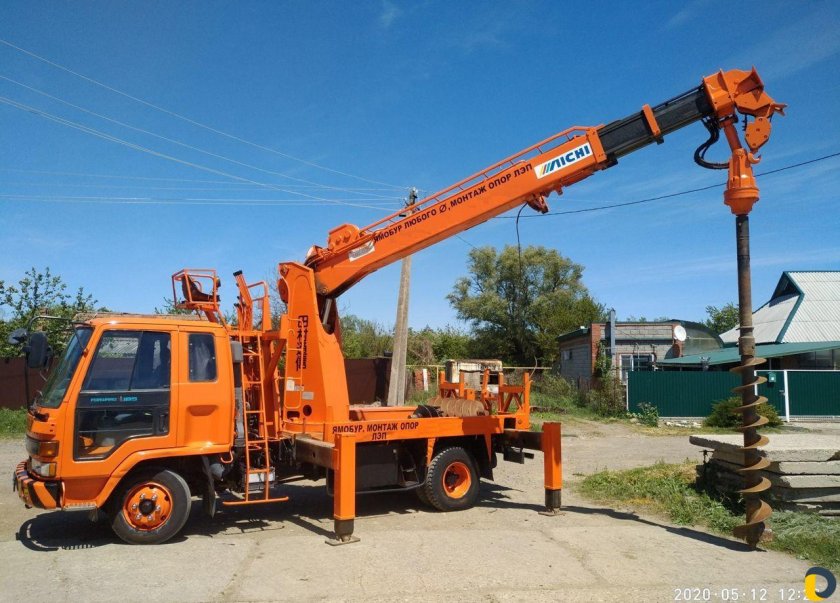 Монтаж ЛЭП установка свай