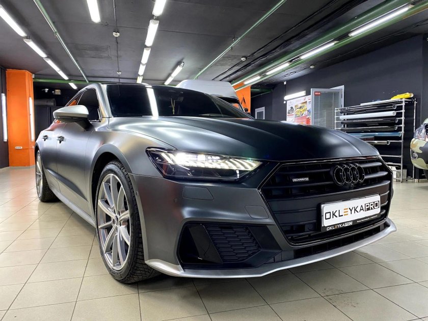 Ауди а7 серая матовая