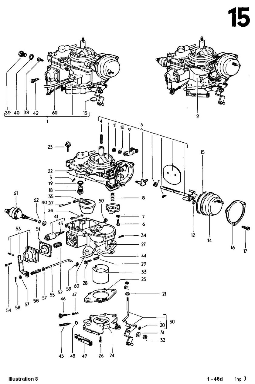Схема Шкода Фелиция 1.3 карбюратор