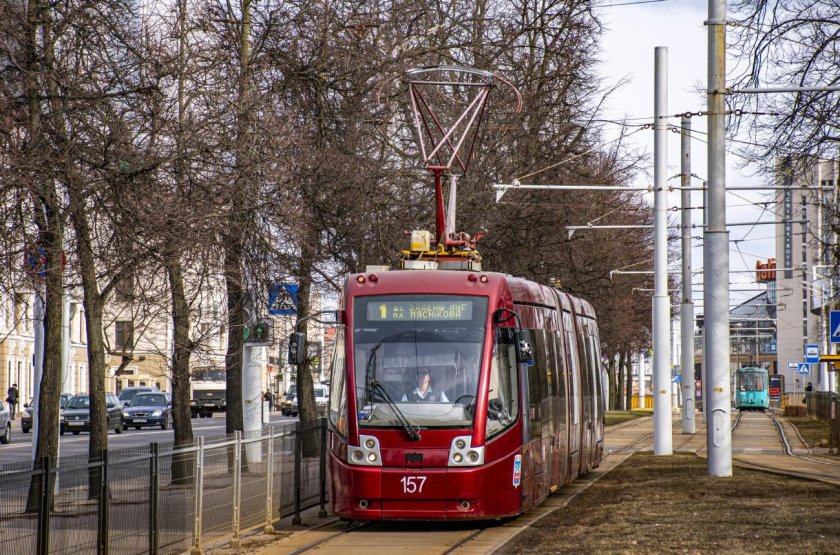 Новый трамвай минск