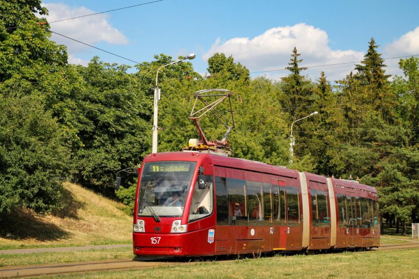 Новый трамвай минск