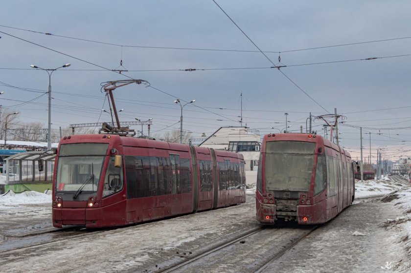 Трамвай БКМ 84300м Казань