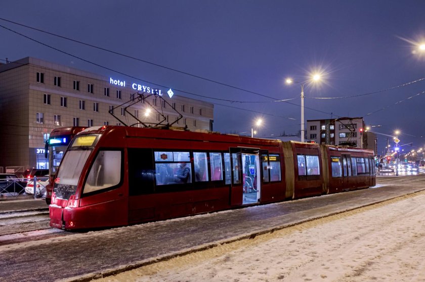 Трамвай БКМ 84300м Казань