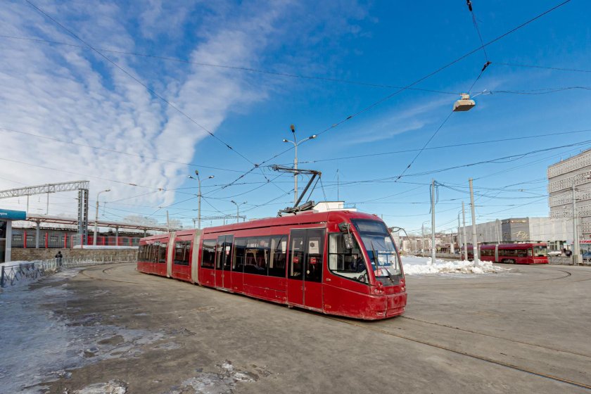 Трамвай БКМ 84300м Казань