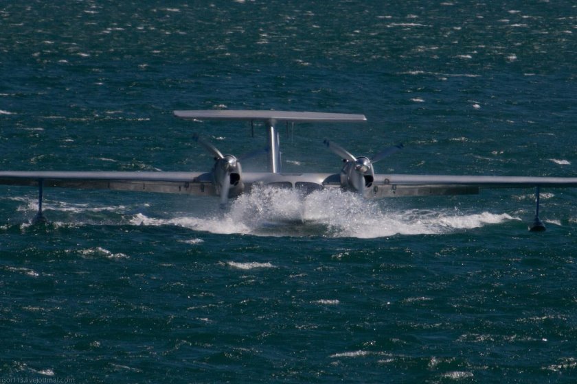 Каспийское море самолет-амфибия