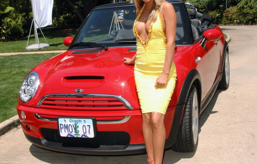 Блондинка и автомобиль