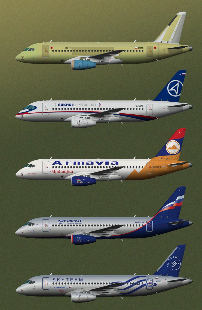 Sukhoi Superjet 100 самолет