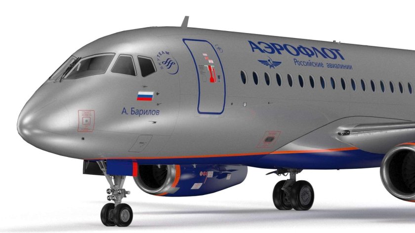 Самолет сухой Суперджет 100