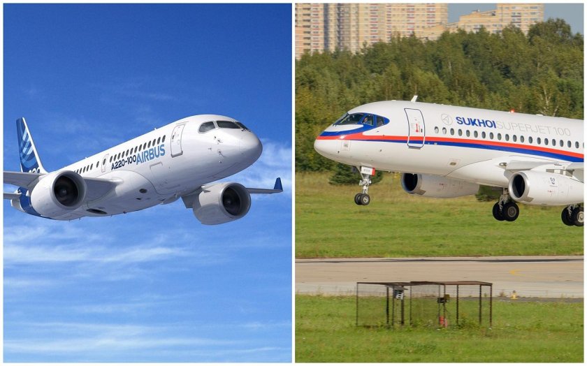 Airbus a220 vs SSJ-100