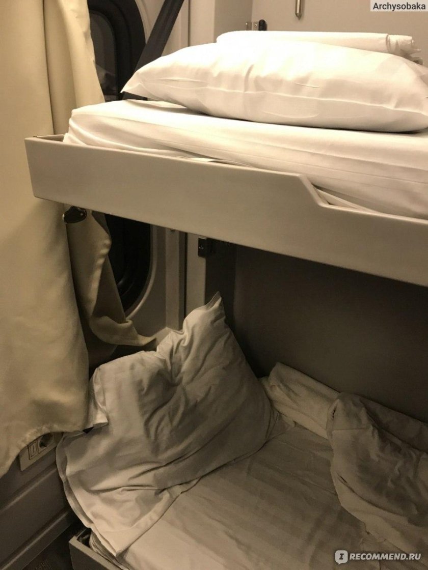 Двухместное купе в поезде
