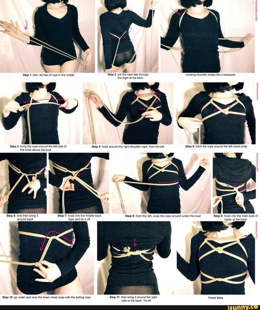 Узел пентаграмма шибари