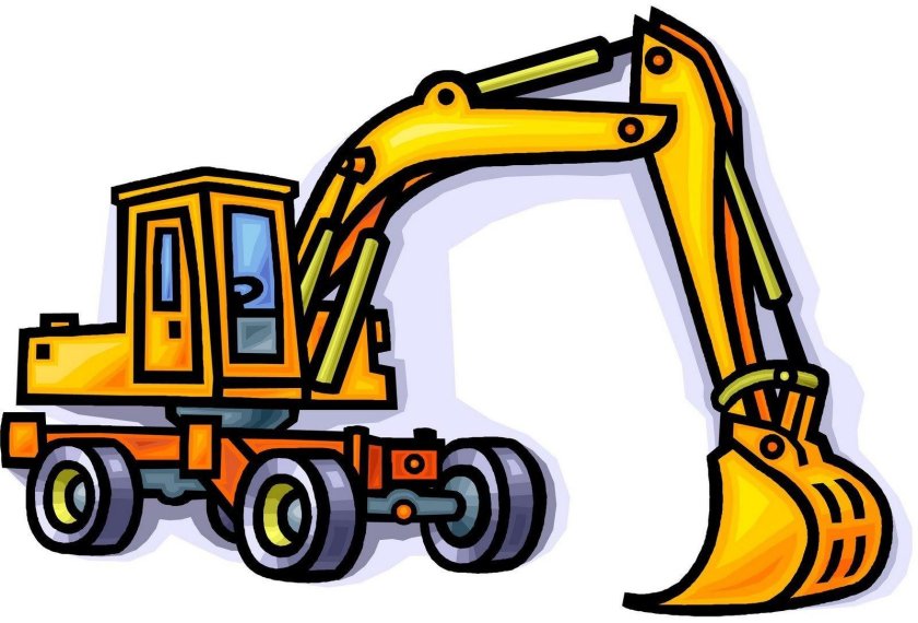 Мультяшный экскаватор
