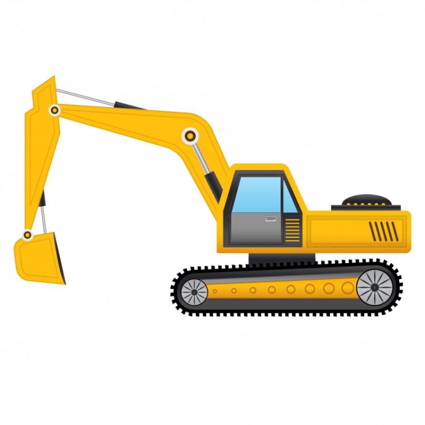 Рисунок экскаватора для детей