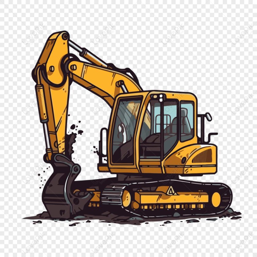 Бульдозер вектор