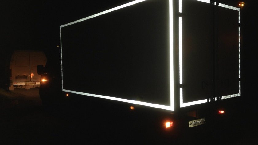 Светоотражающая лента на Газель фургон Некст