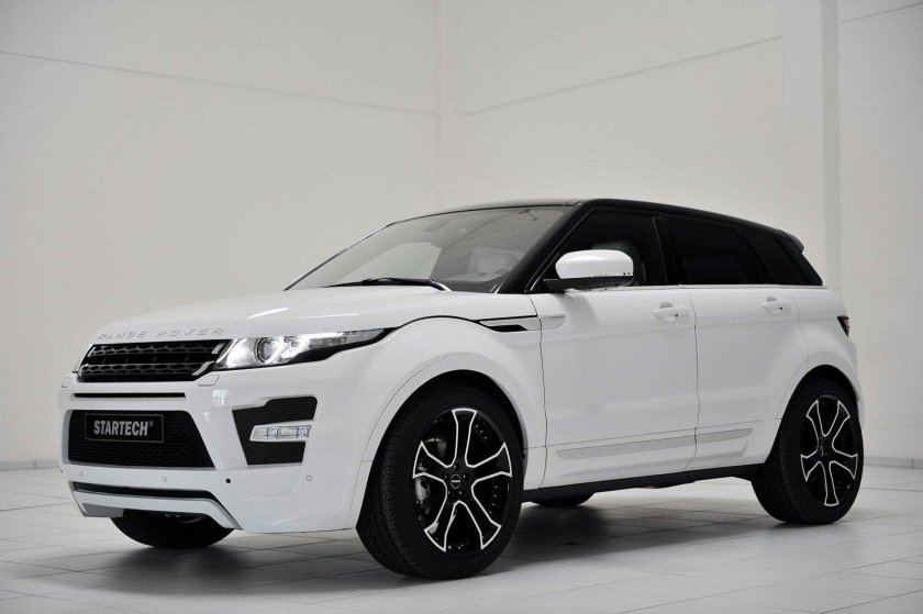 Range Rover Evoque белый с черной крышей