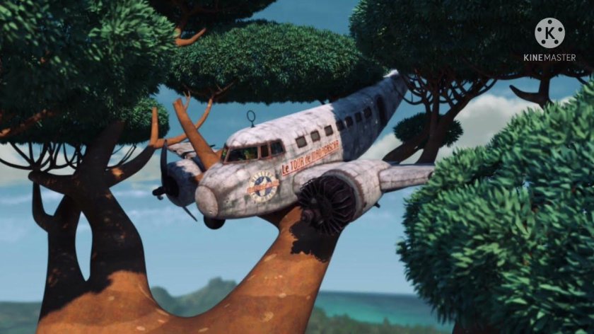 Madagascar 2 Airplane crash
