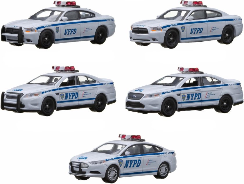 Набор из 5 машин NYPD 2014 (полиция Нью-Йорка)