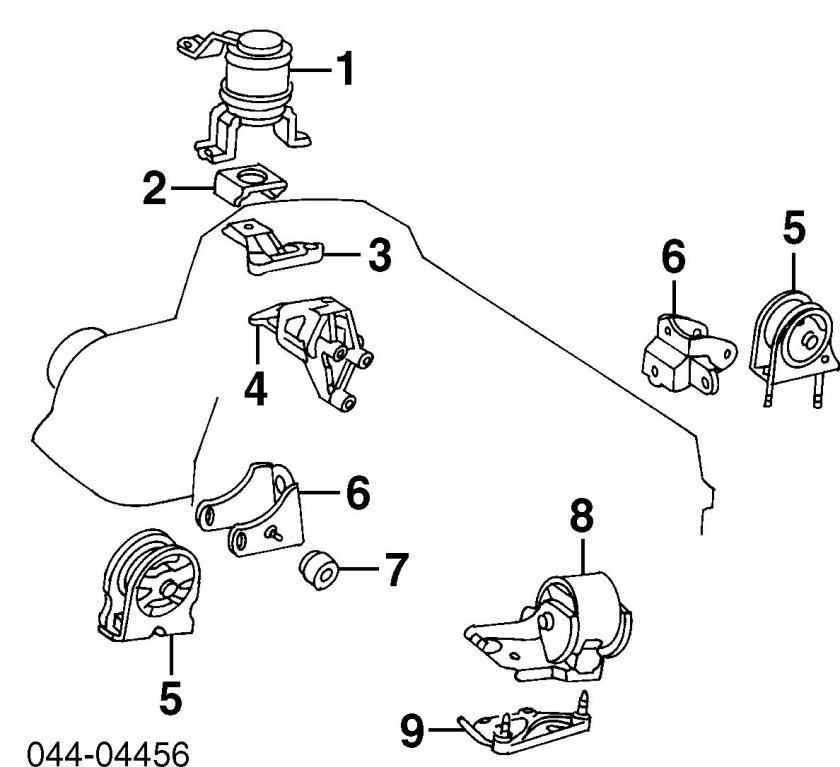 Подушка двигателя Тойота рав 4 4 поколения