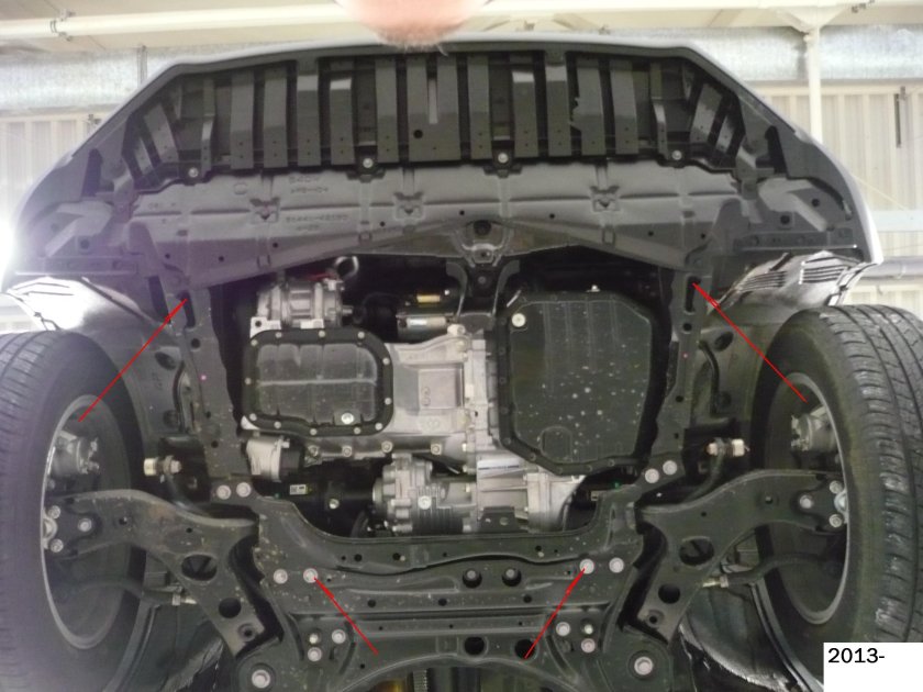 Toyota rav4 2007 днище